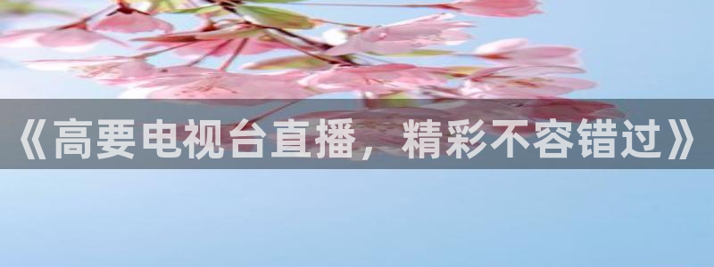 直播吧nba官网：《高要电视台直播，精彩不容错过》